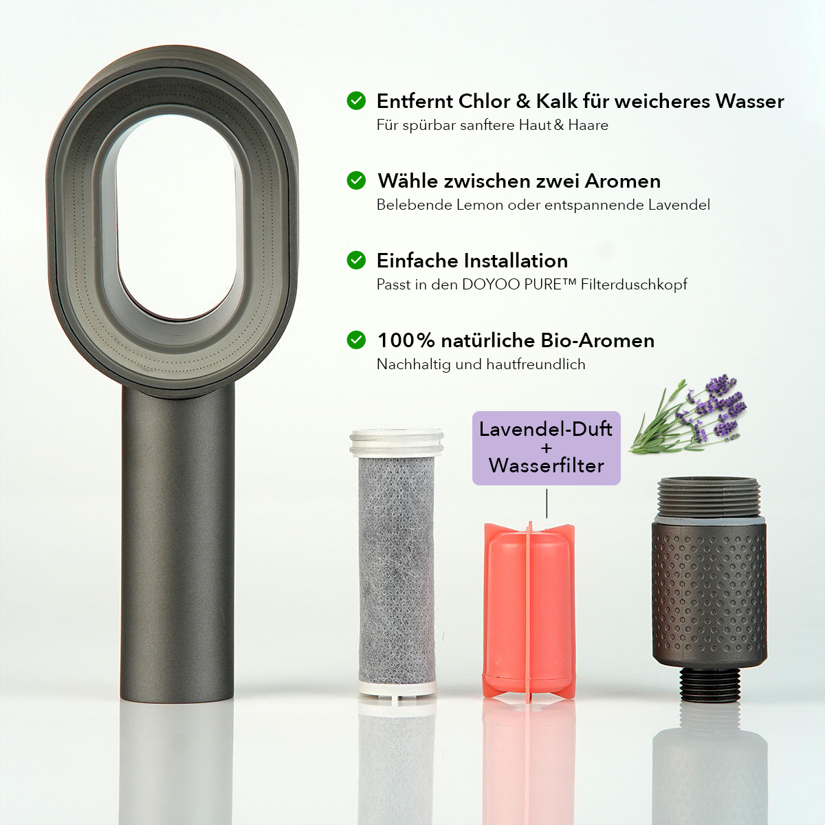 Bio Aroma Vitamin C Set - Rholy Pure Skin Filterduschkopf